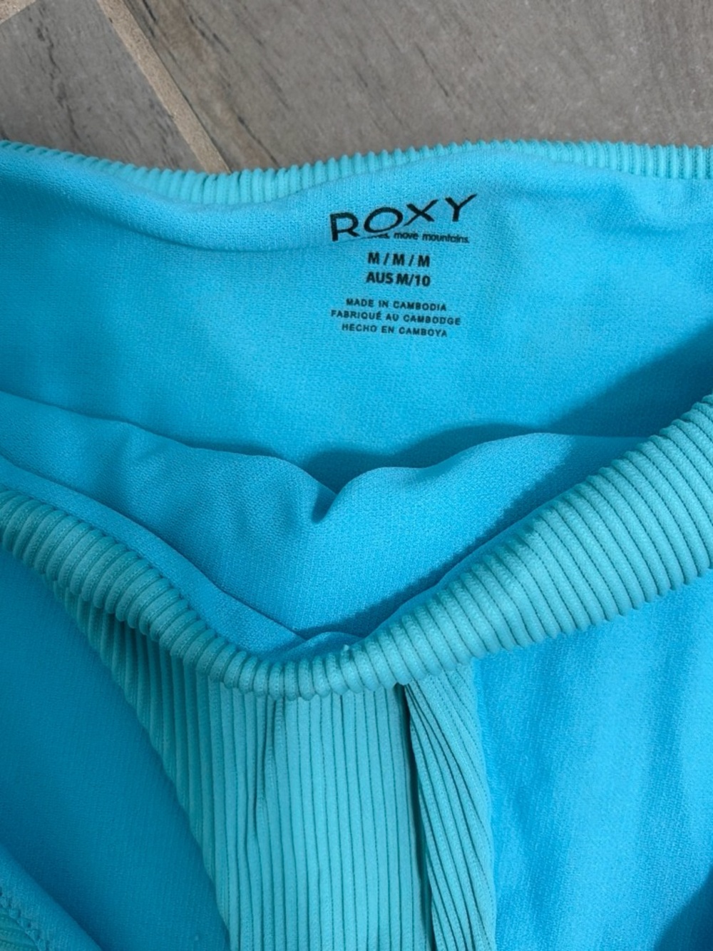 Roxy Turquoise Ribbed Bikini Set - Picture 4 of 5